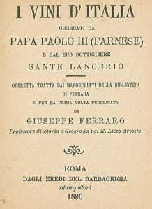 Manoscritto Sante Lancerio