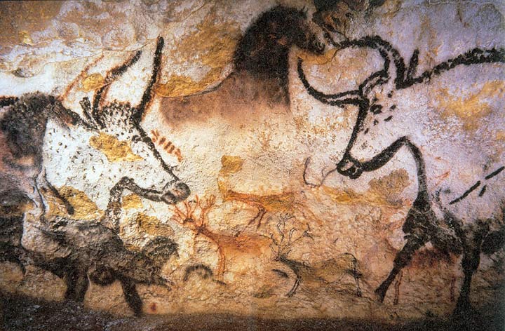 Arte parietale nelle Grotte di Lascaux - Paleolitico